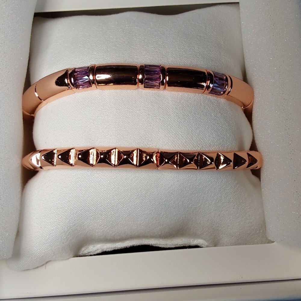 Bomb Party GEM SOCIETY Bracelets "Unstoppable‎ Dreams" Light Purple on Rose Gold